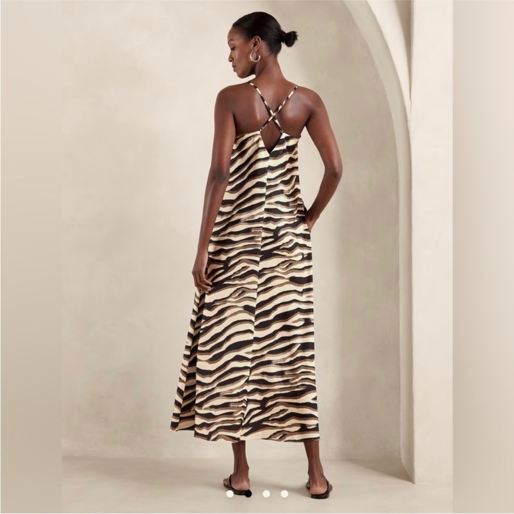 NWT! Banana Republic Silky Twill Maxi Dress XL - Picture 2 of 9